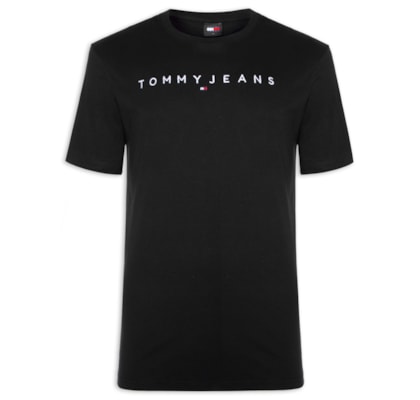 Camiseta Masculina AB TJM Regular Linear Logo Tee Ext - Preto