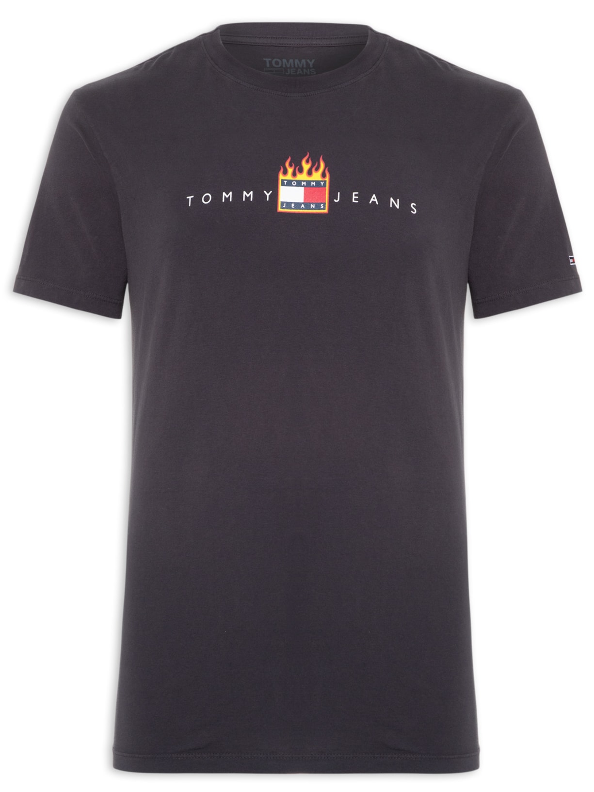 Camiseta Masculina Ab Tjm Rlx Linear Fire Flag Tee - Cinza