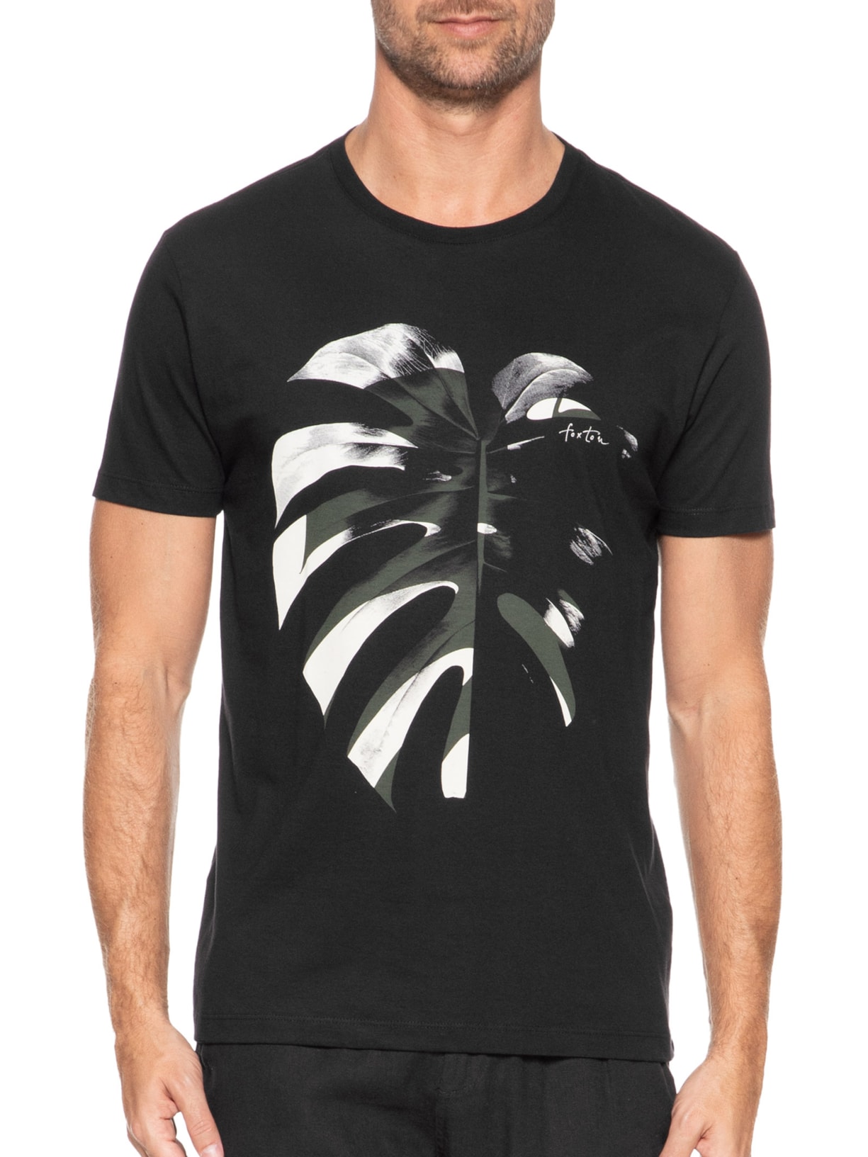 Camiseta Masculina Adam Preto Foxton