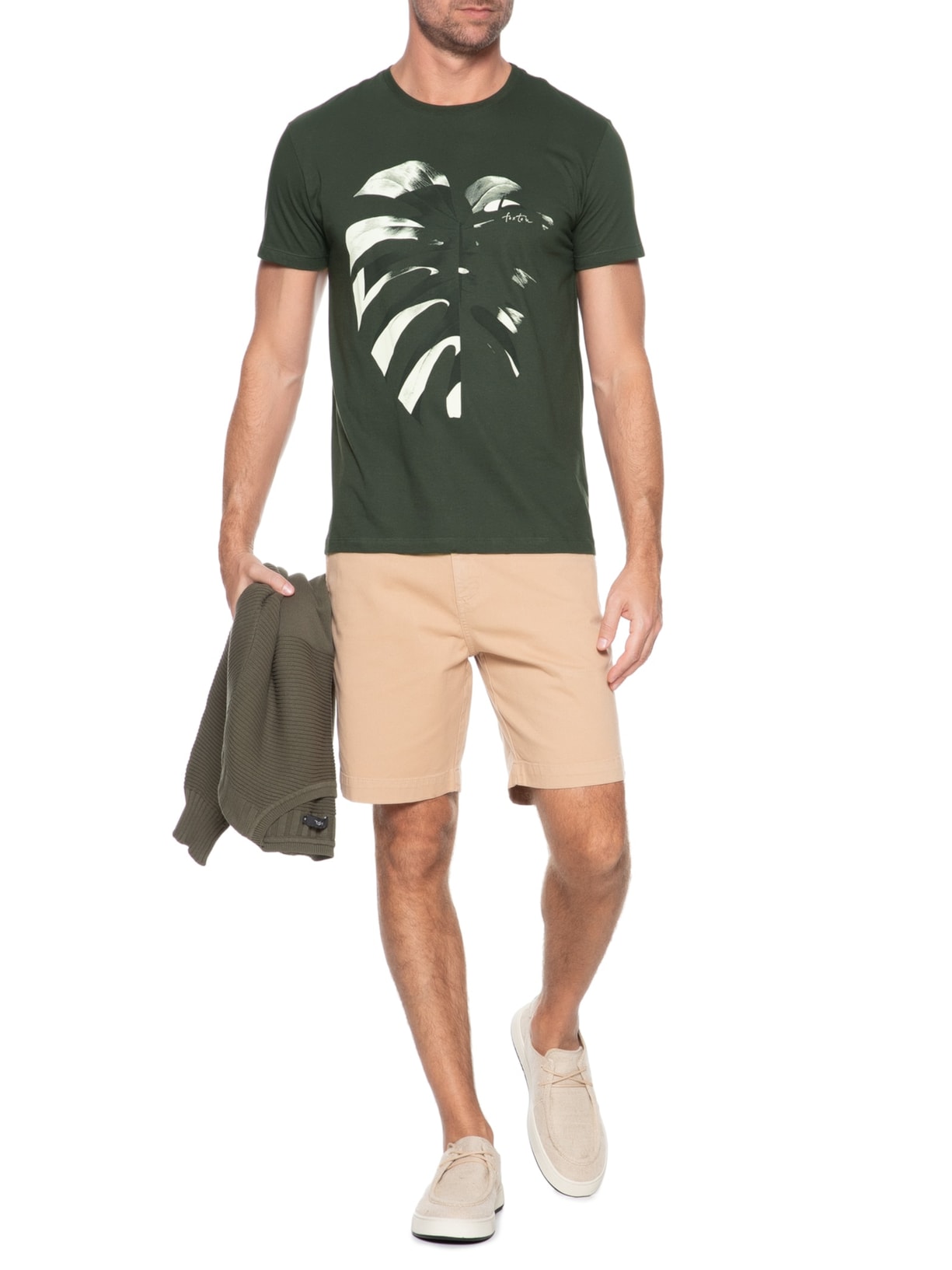 Camiseta Masculina Adam Verde Foxton