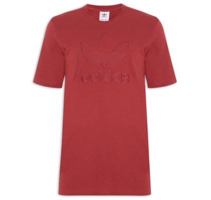 Camiseta Masculina Adicolor Outline Trefoil - Vermelho