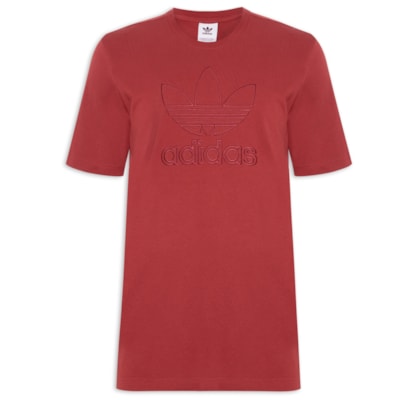 Camiseta Masculina Adicolor Outline Trefoil - Vermelho