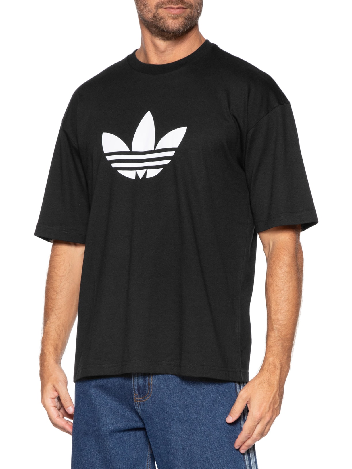 Camiseta Masculina Adicolor Trefoil Preto Adidas Originals