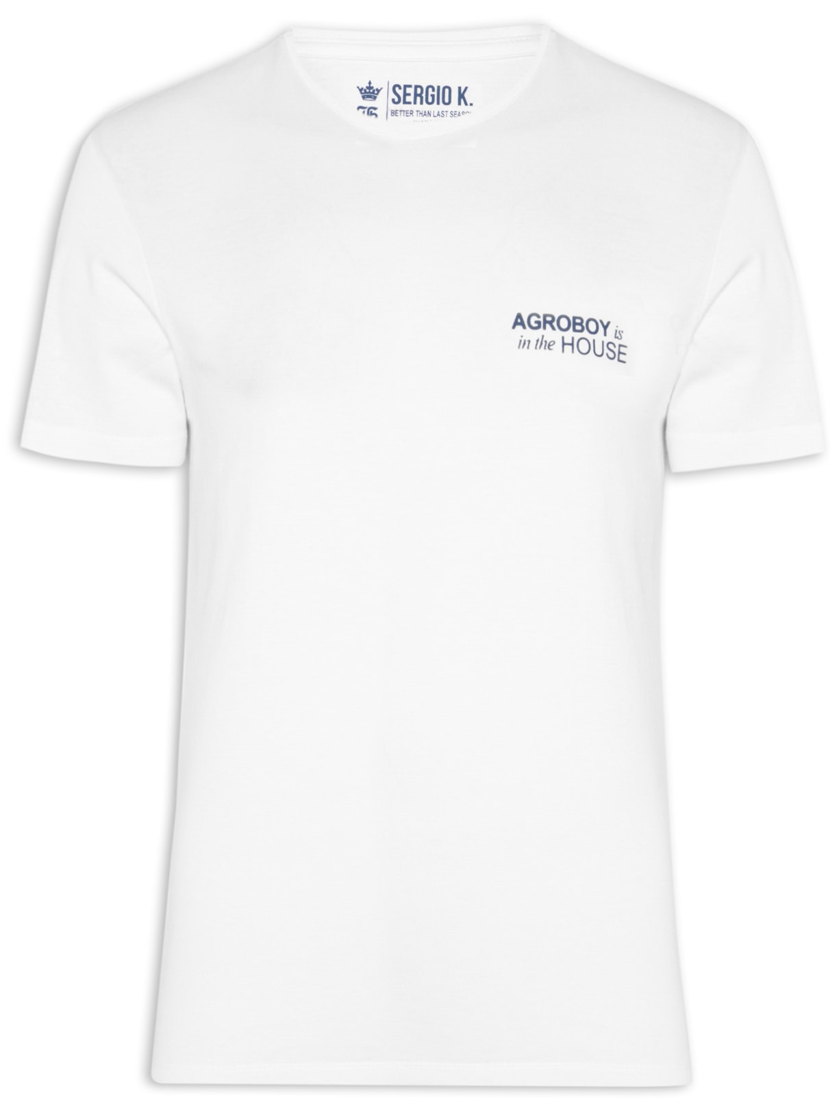 Camiseta Masculina Agroboy In The House Branco Sergio K