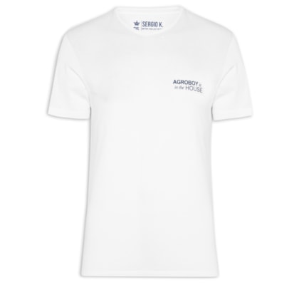Camiseta Masculina Agroboy In The House - Branco