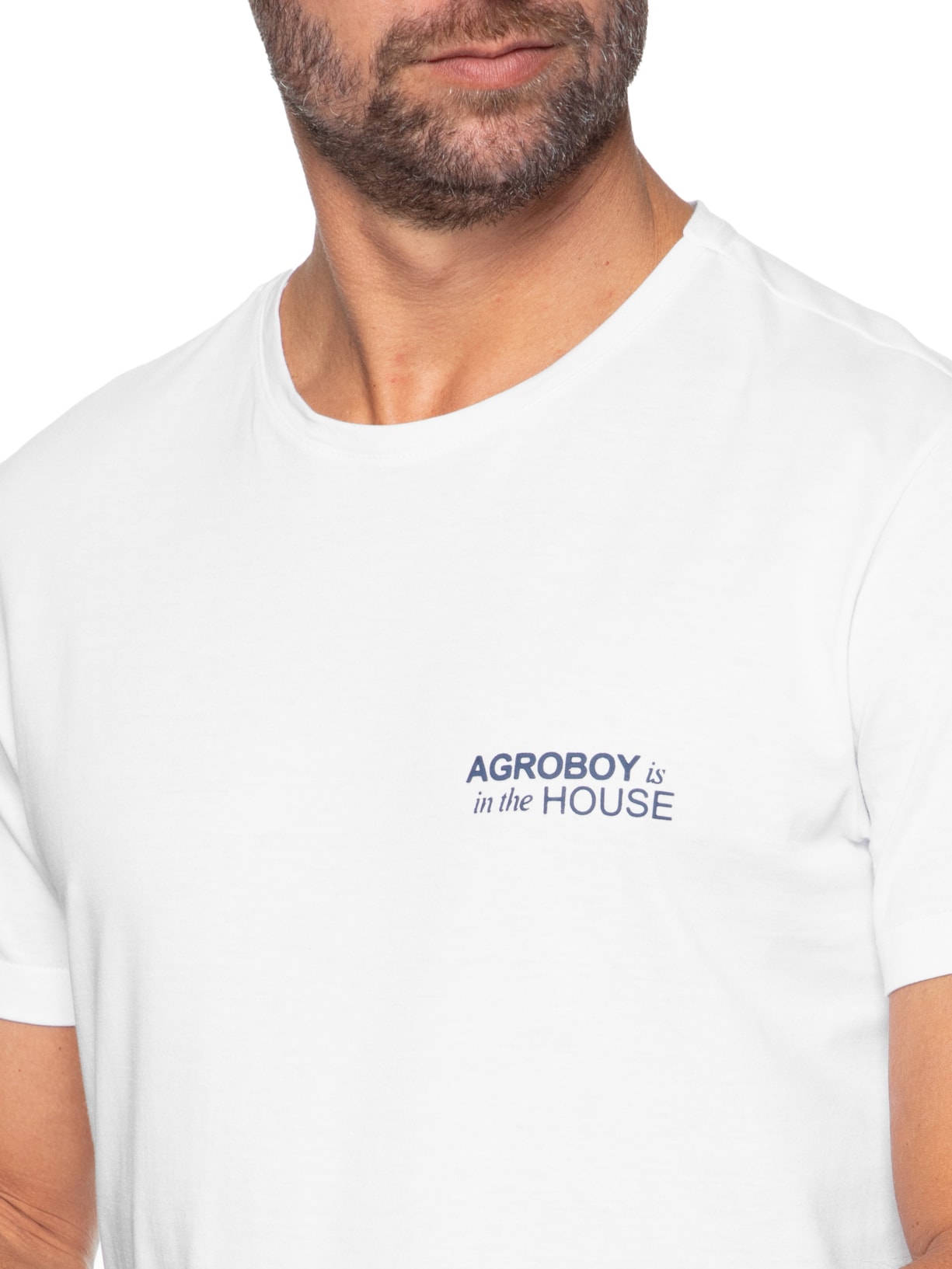 Camiseta Masculina Agroboy In The House Branco Sergio K