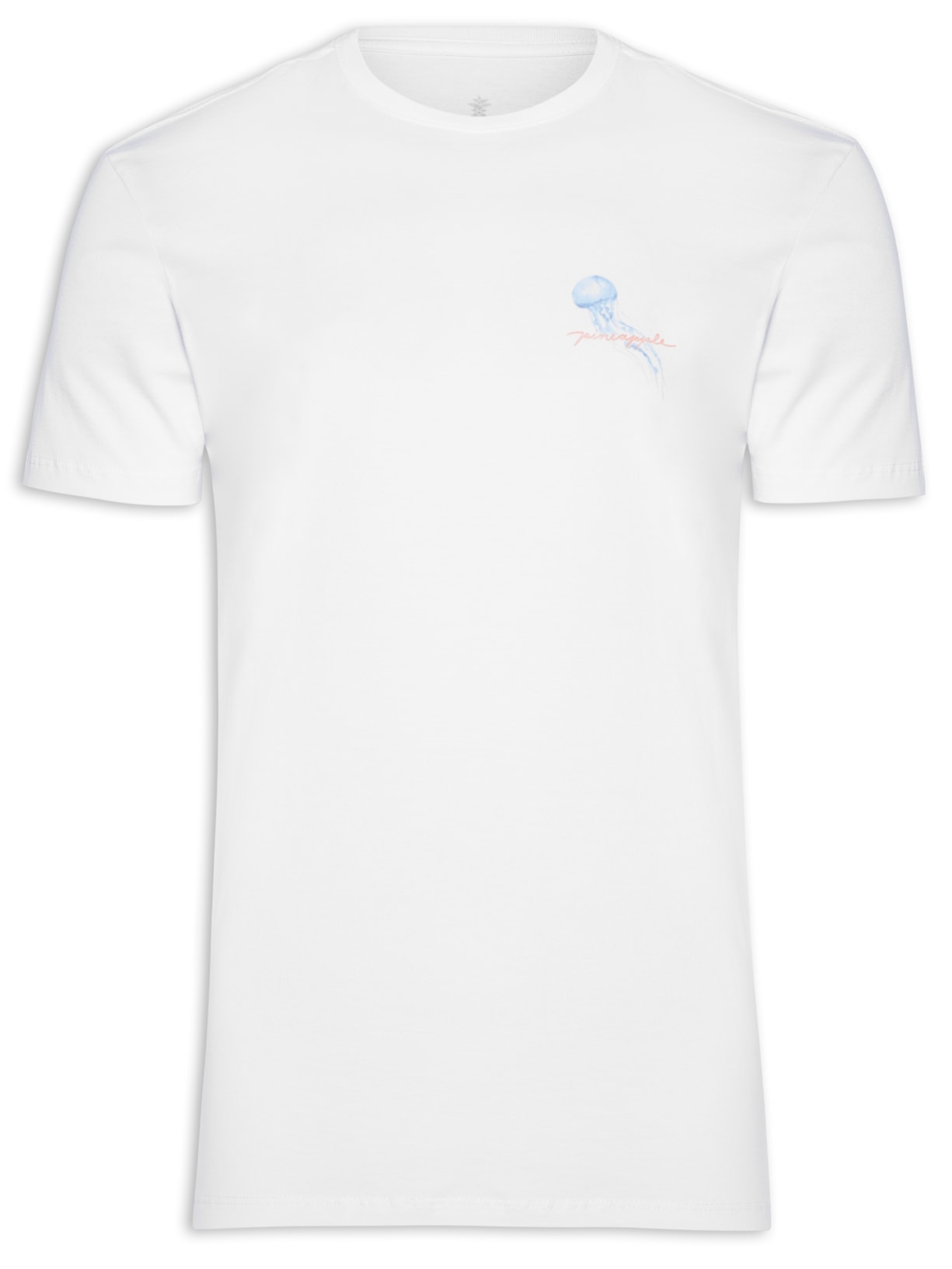 Camiseta Masculina Água Viva Branco Pineapple