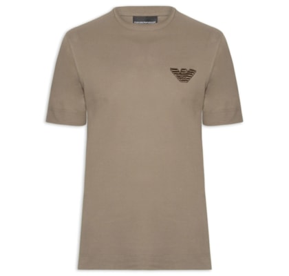 Camiseta Masculina Aguia EA Bordado - Bege