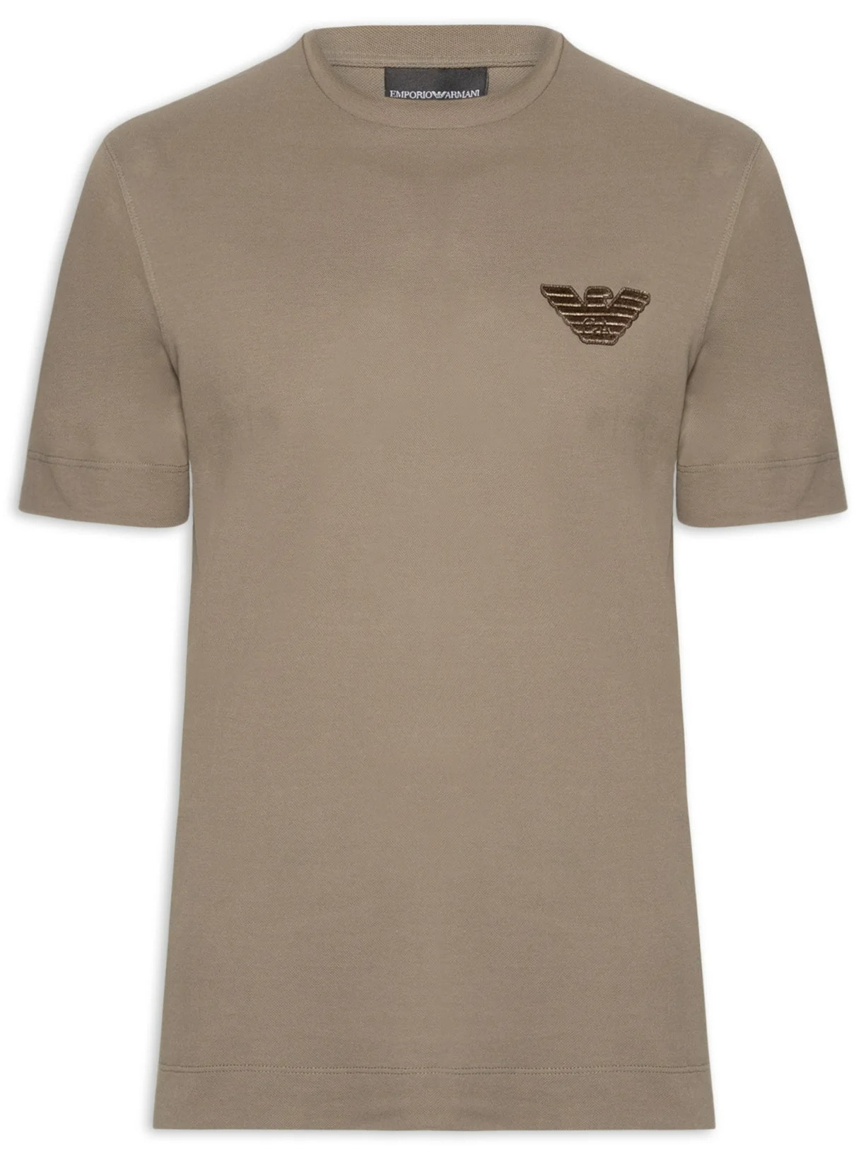 Camiseta Masculina Aguia EA Bordado - Bege