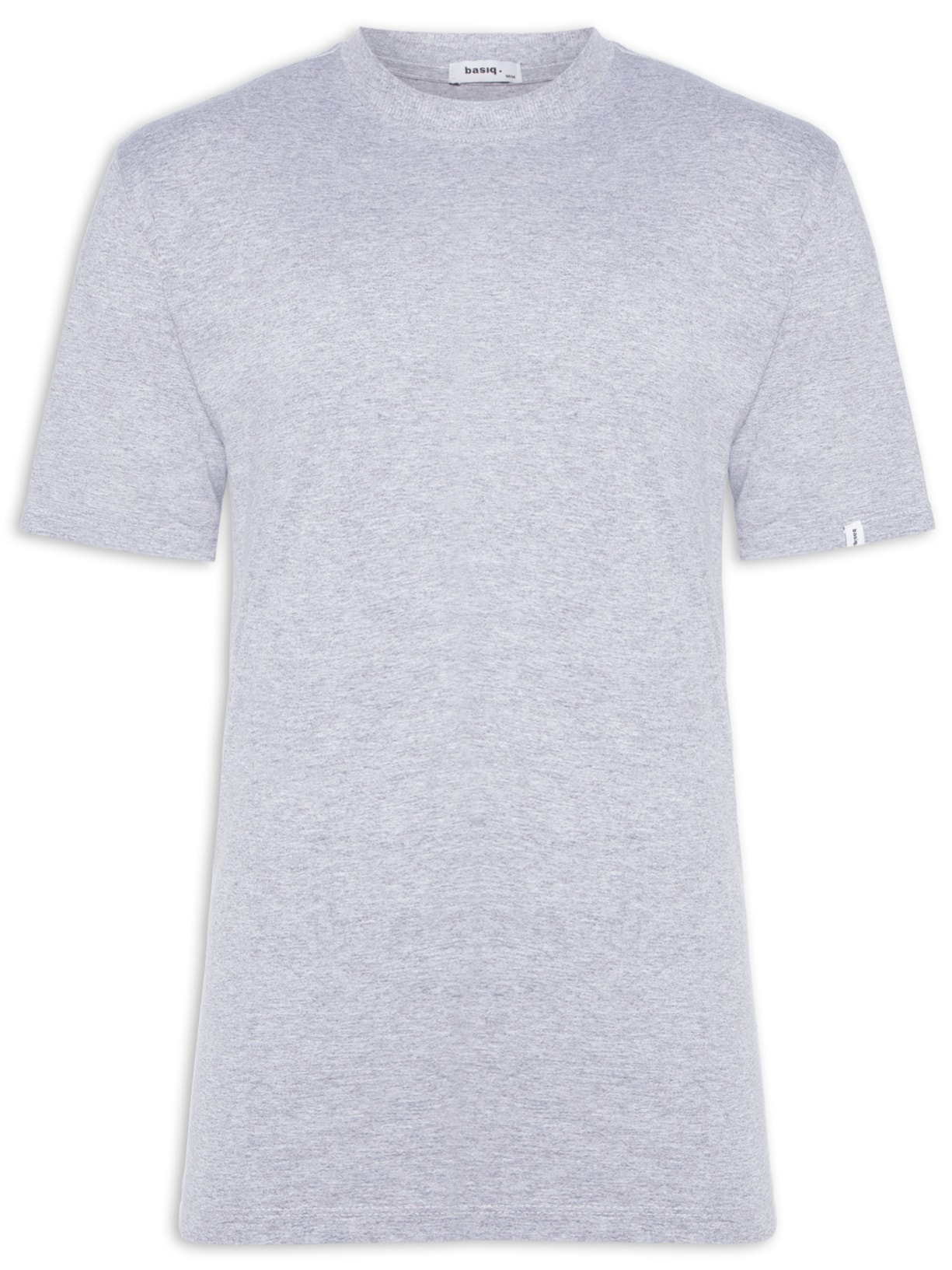 Camiseta Masculina Algodão Básica Casual - Cinza