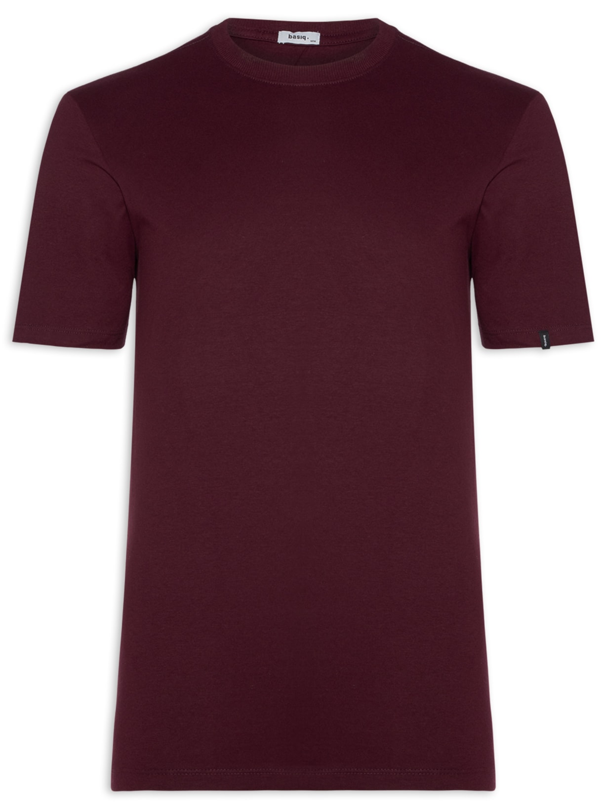 Camiseta Masculina Algodão Básica Casual - Vinho