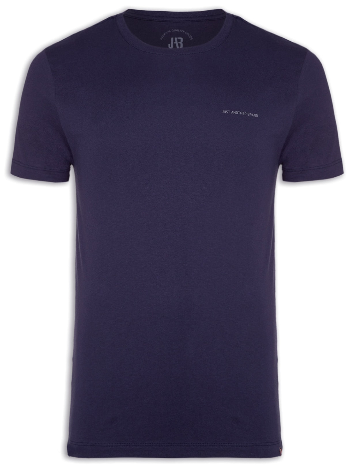 Camiseta Masculina Algodão Básica Logo - Azul