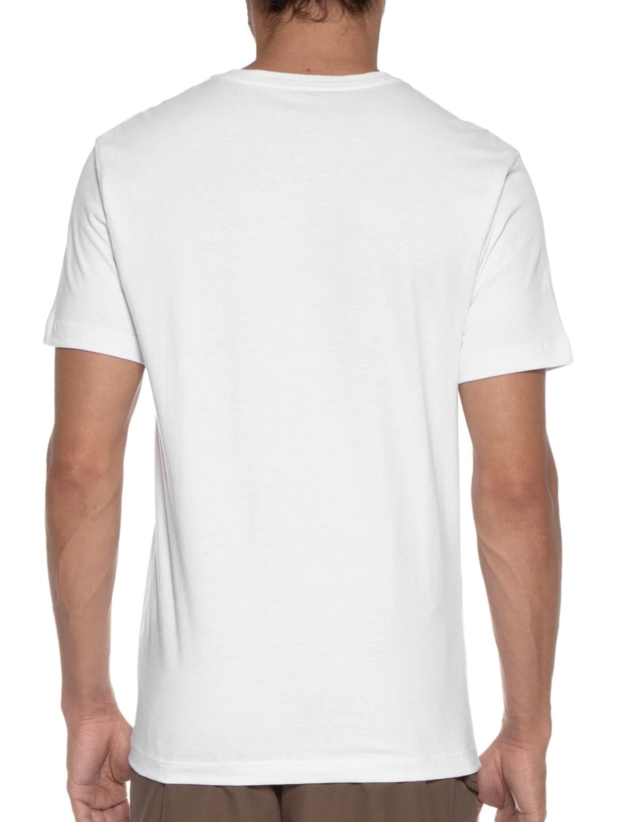 Camiseta Masculina Algodão Básica Logo Branco Jab