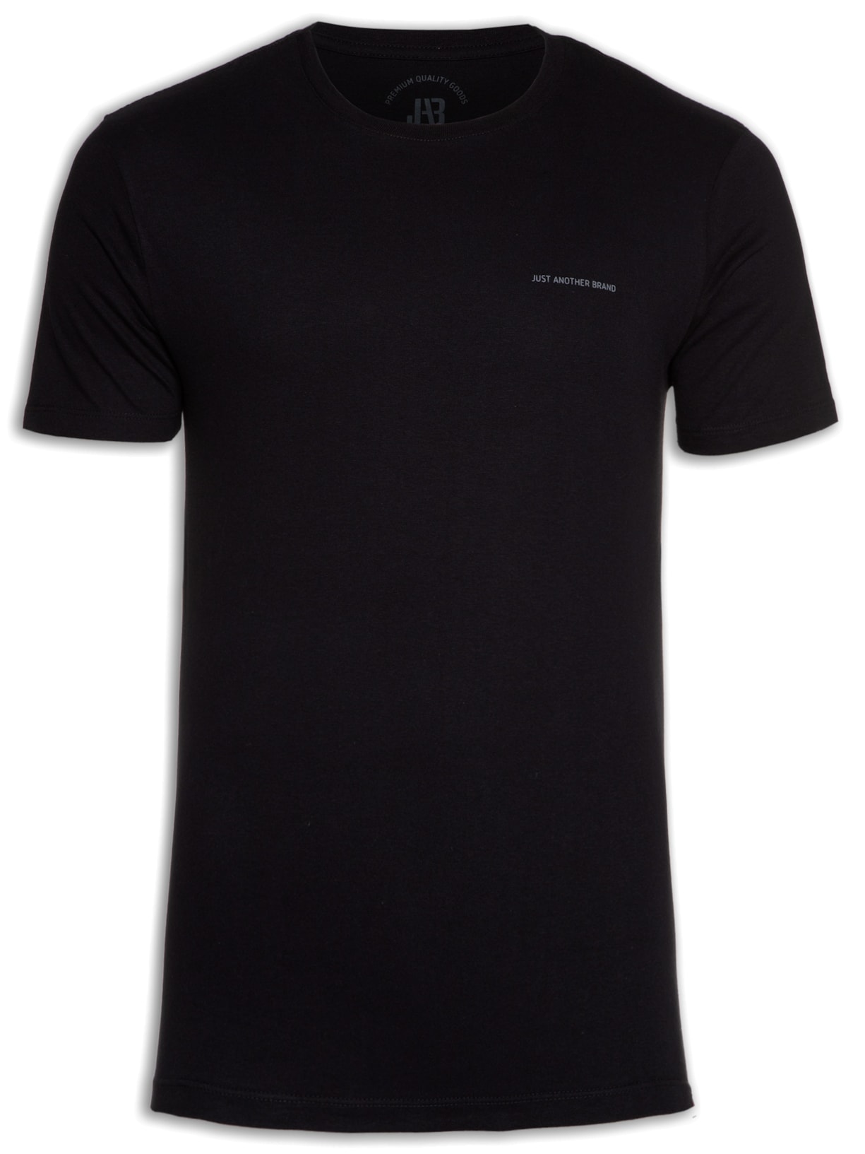 Camiseta Masculina Algodão Básica Logo - Preto