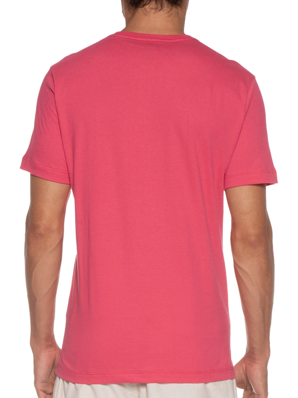 Camiseta Masculina Algodão Básica Logo Vermelho Jab