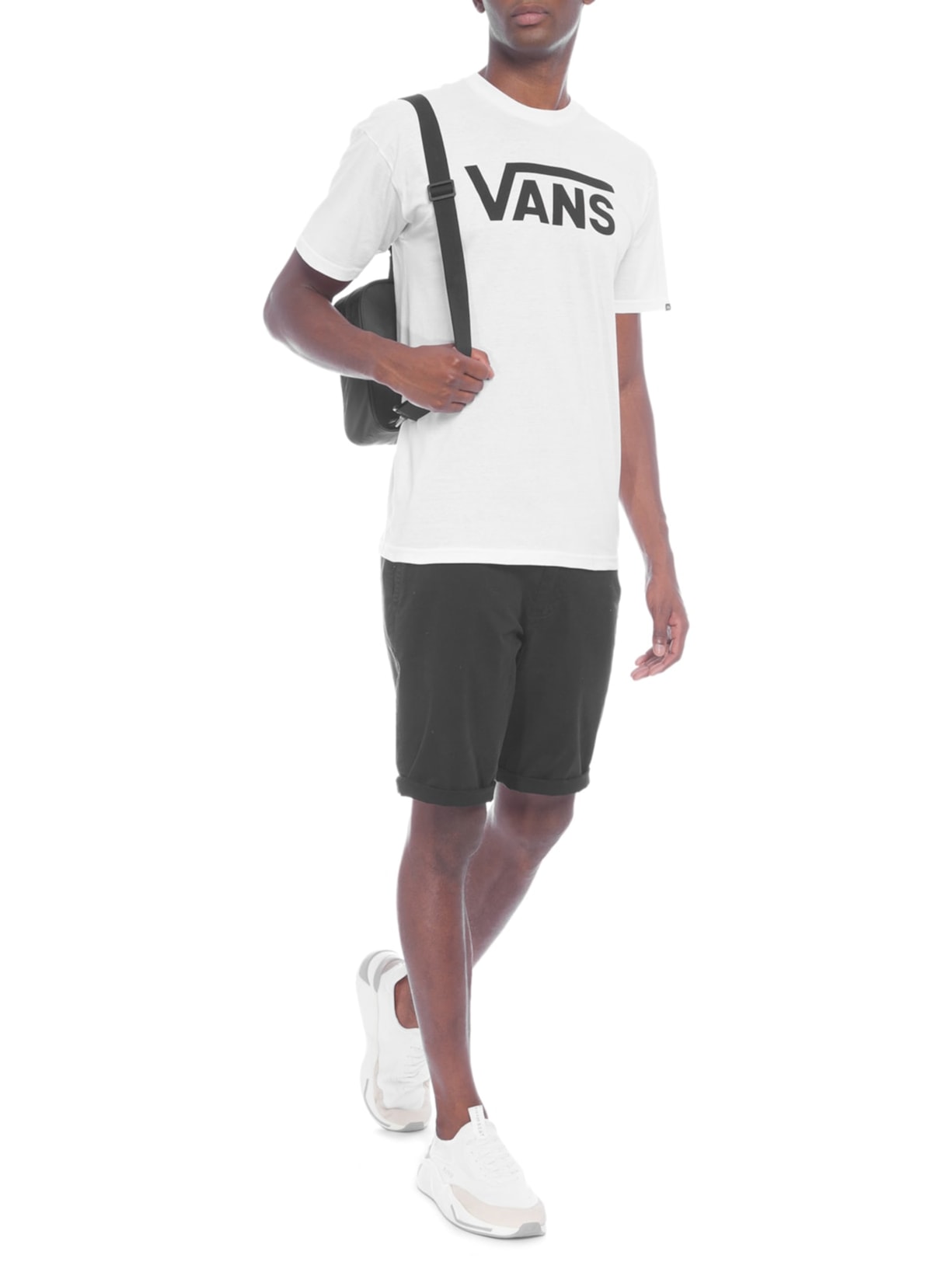 Camiseta Masculina Algodão Branco Vans