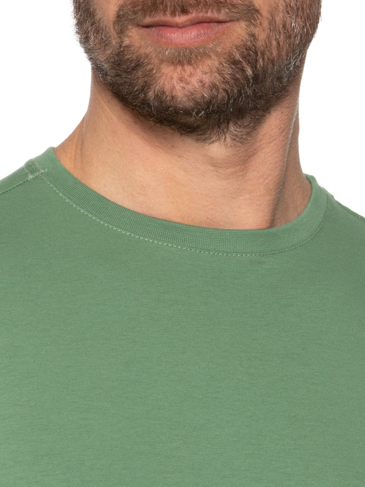 Camiseta Masculina Algodão Egícpcio Verde Pineapple