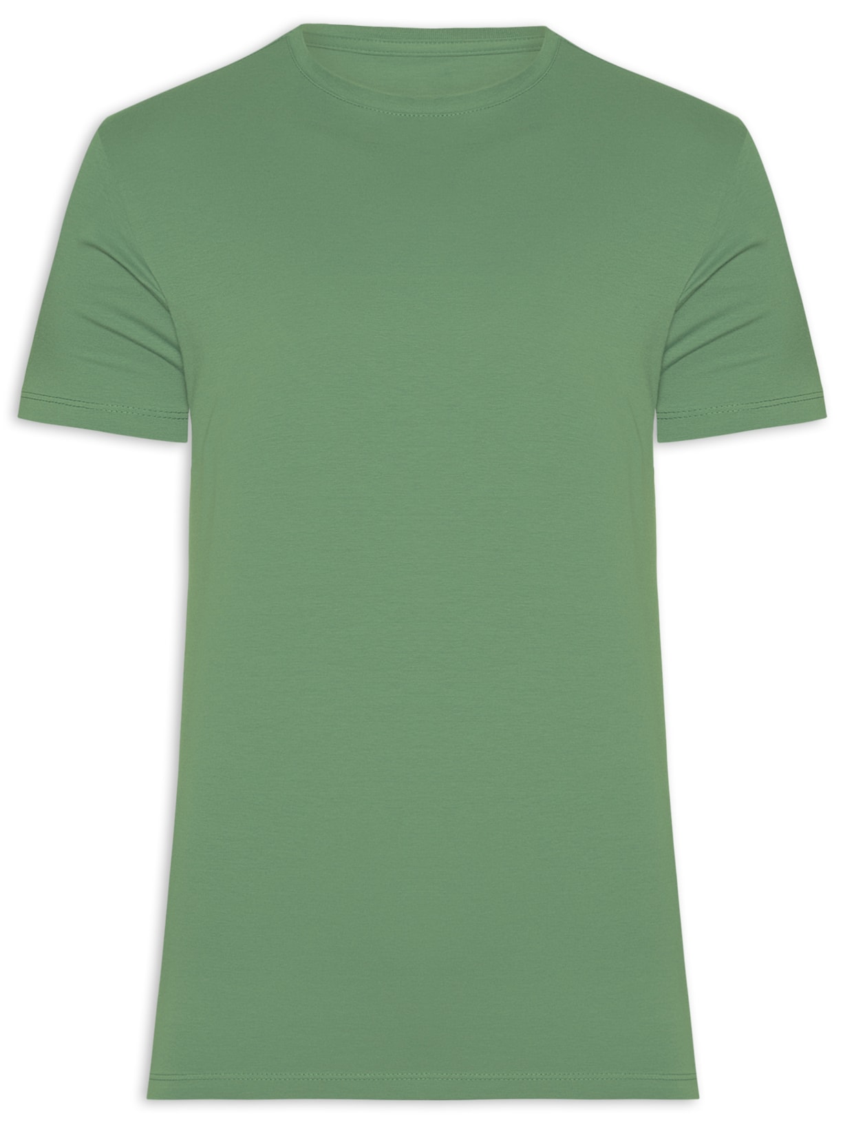 Camiseta Masculina Algodão Egícpcio - Verde