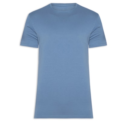  Camiseta Masculina Algodão Egípcio - Azul