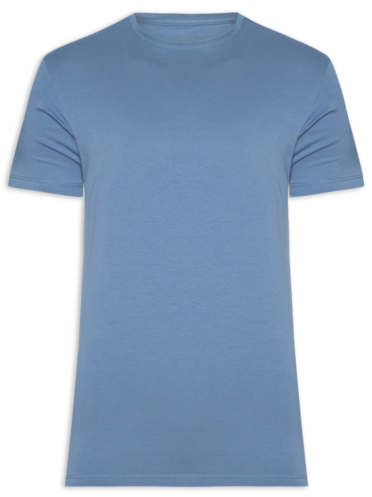 Camiseta Masculina Algodão Egípcio - Azul