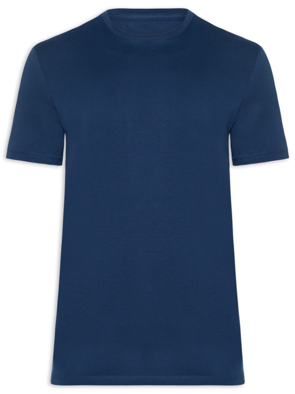 Camiseta Masculina Algodão Egípcio - Azul Marinho