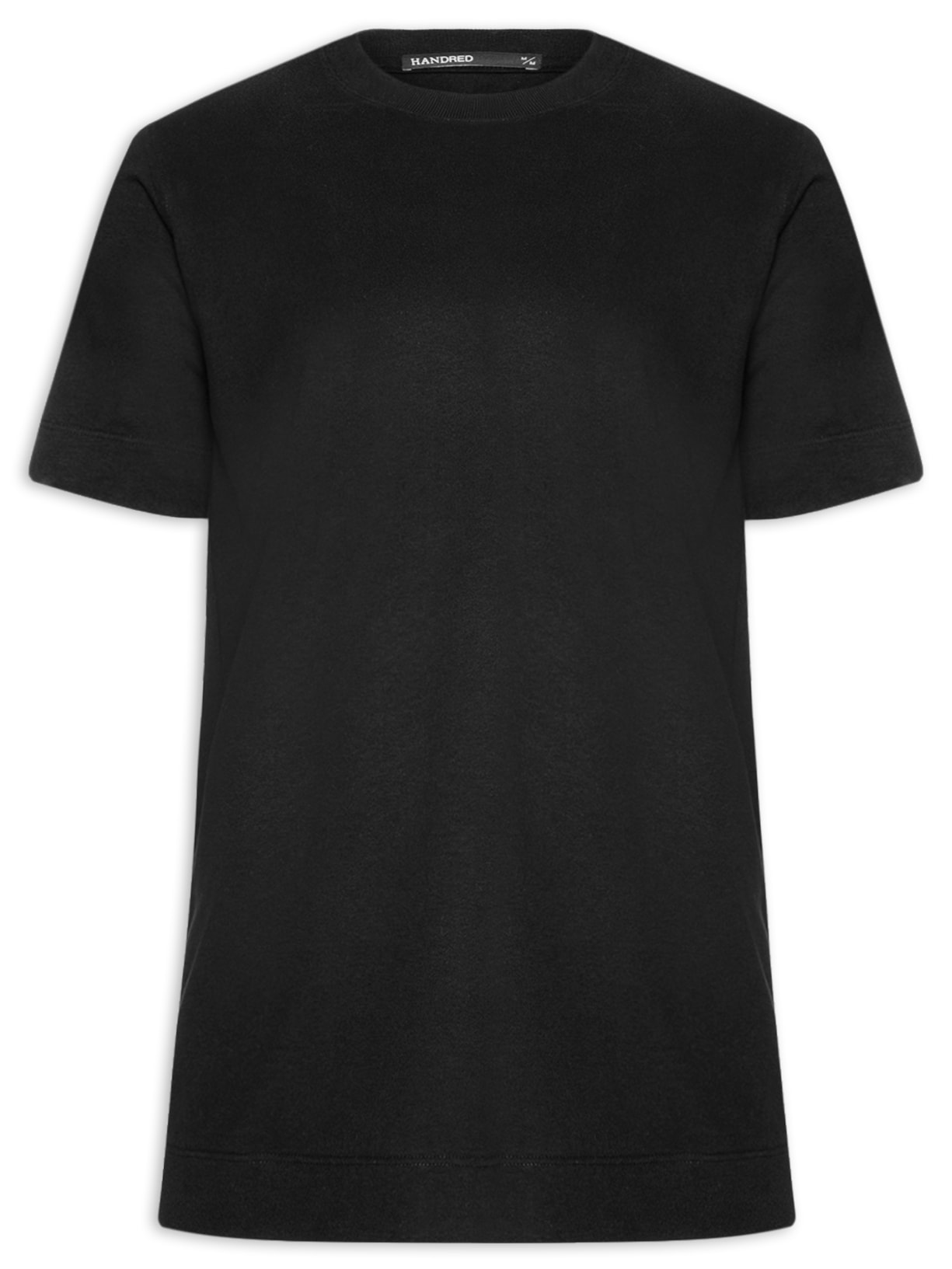 Camiseta Masculina Algodão Manga Curta Preto Handred
