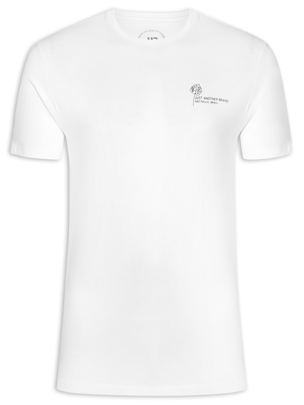 Camiseta Masculina Algodão Monstera - Branco