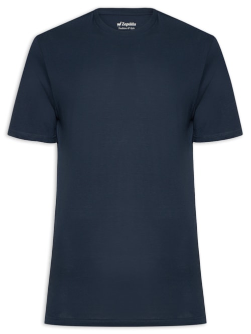 Camiseta Masculina Algodão Pima - Azul