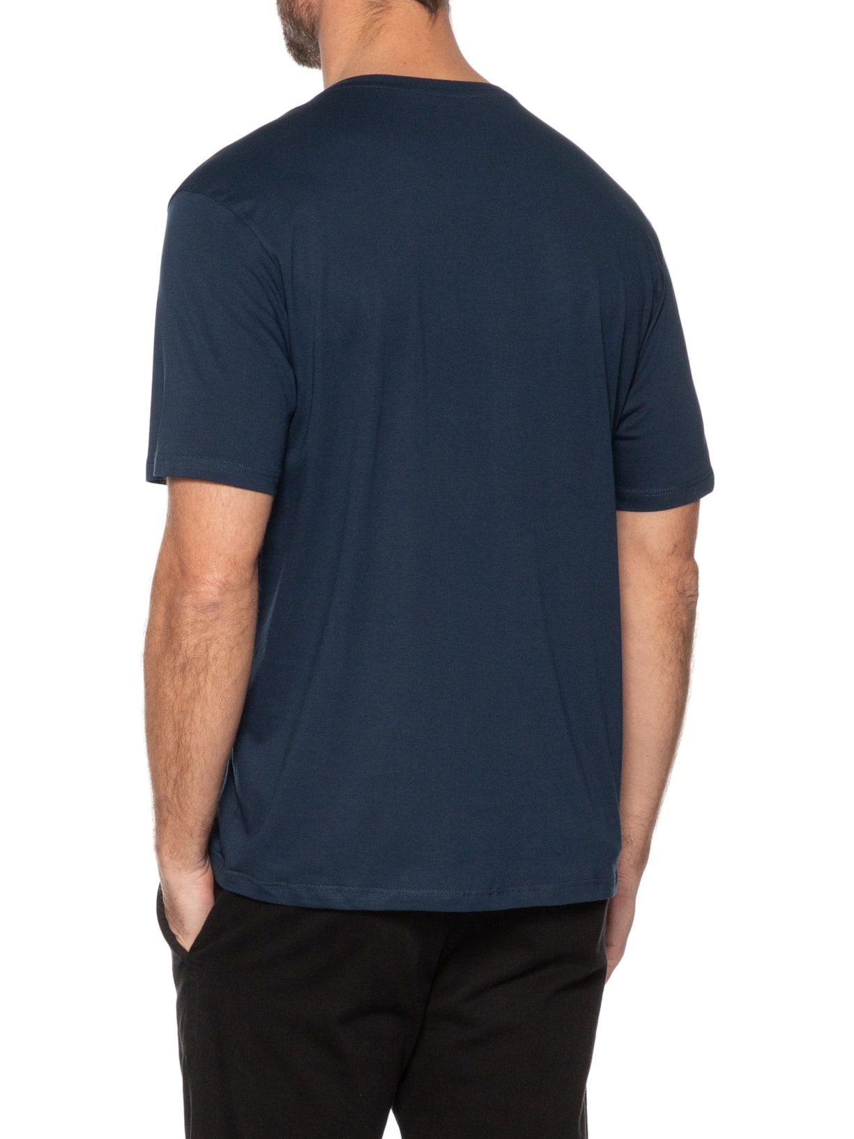 Camiseta Masculina Algodão Pima Azul  Zapalla