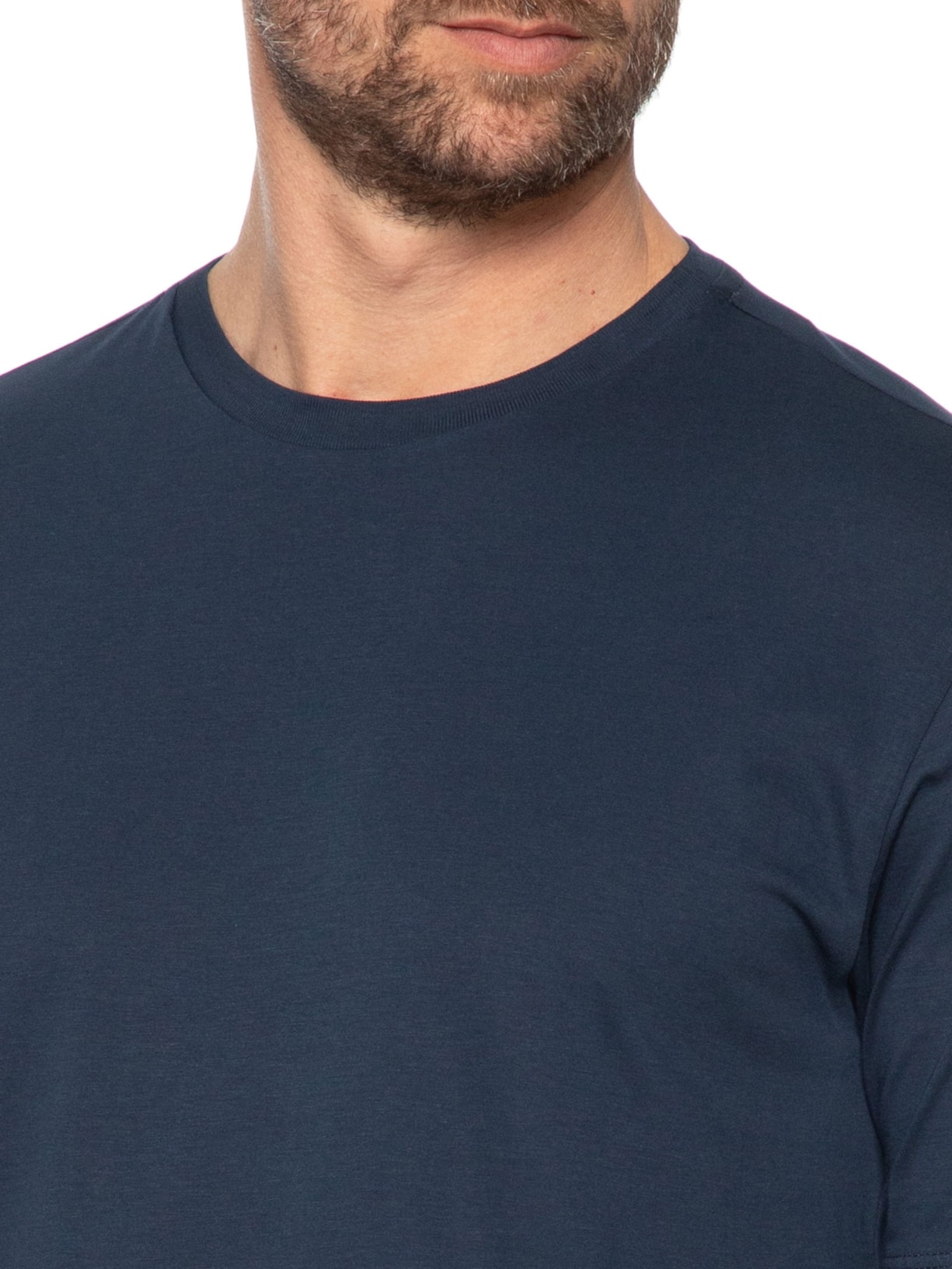 Camiseta Masculina Algodão Pima Azul  Zapalla