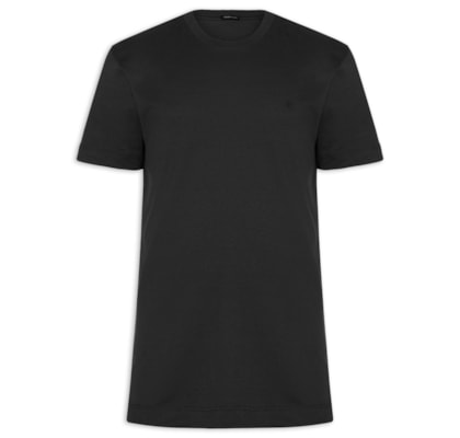 Camiseta Masculina Algodão - Preto