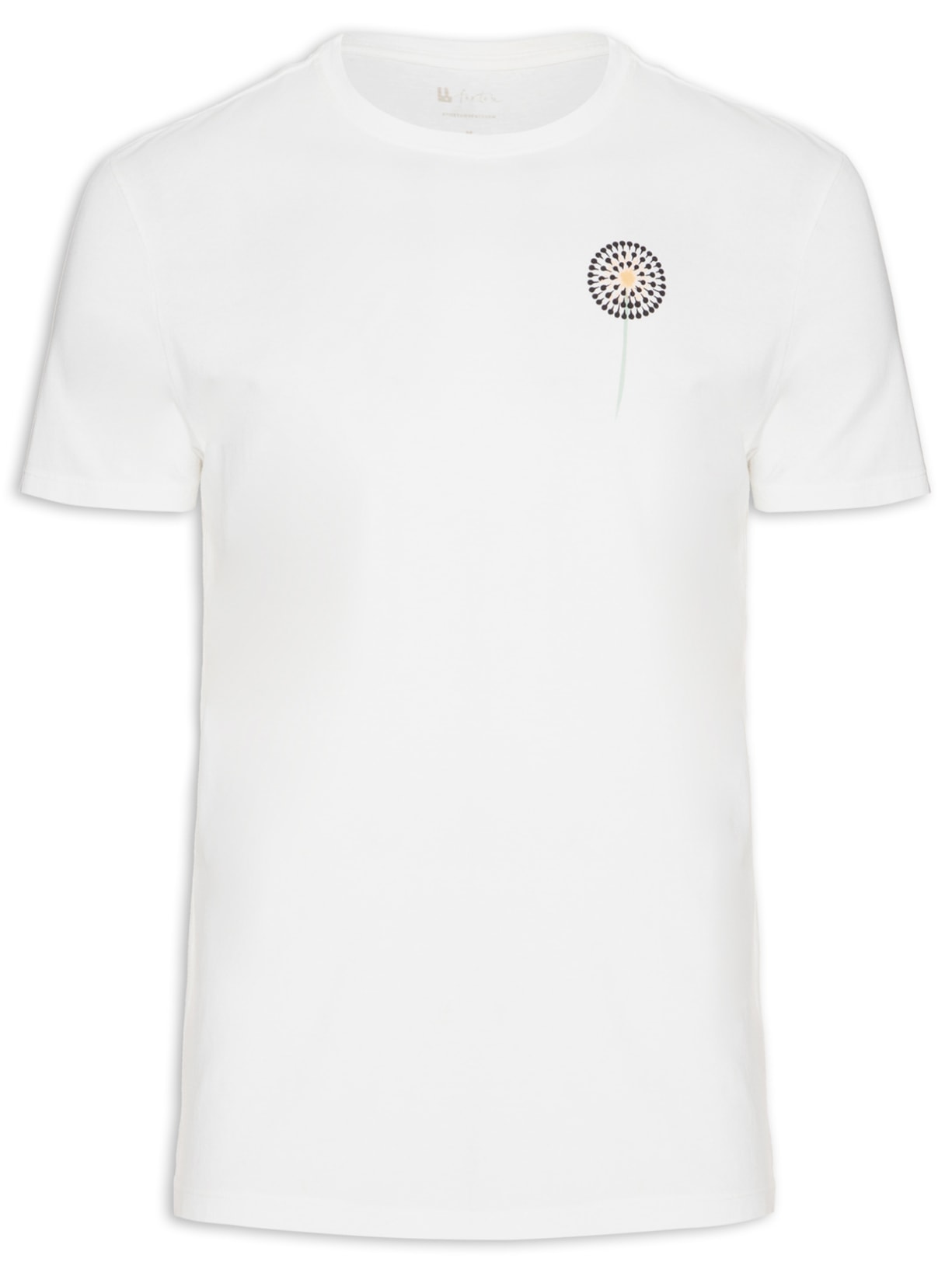 Camiseta Masculina Algodões - Off White