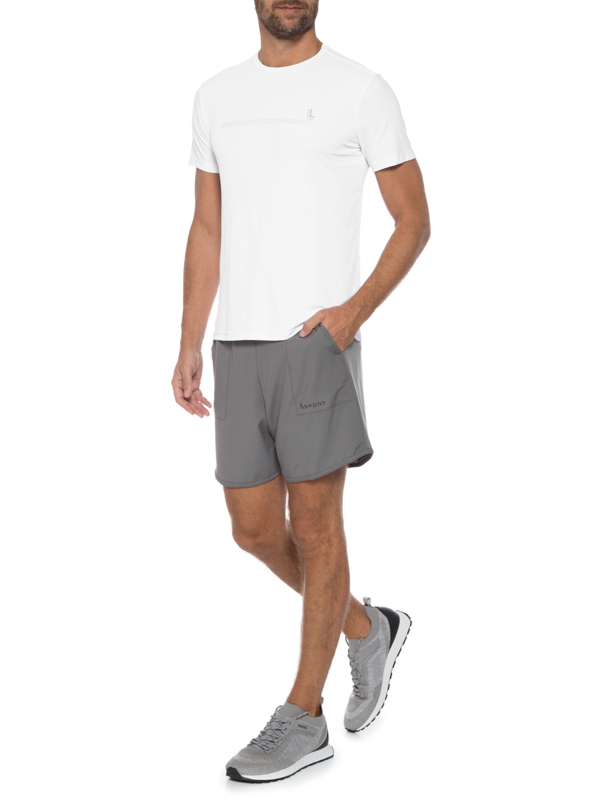 Camiseta Masculina Am Basica Ii Branco Lupo