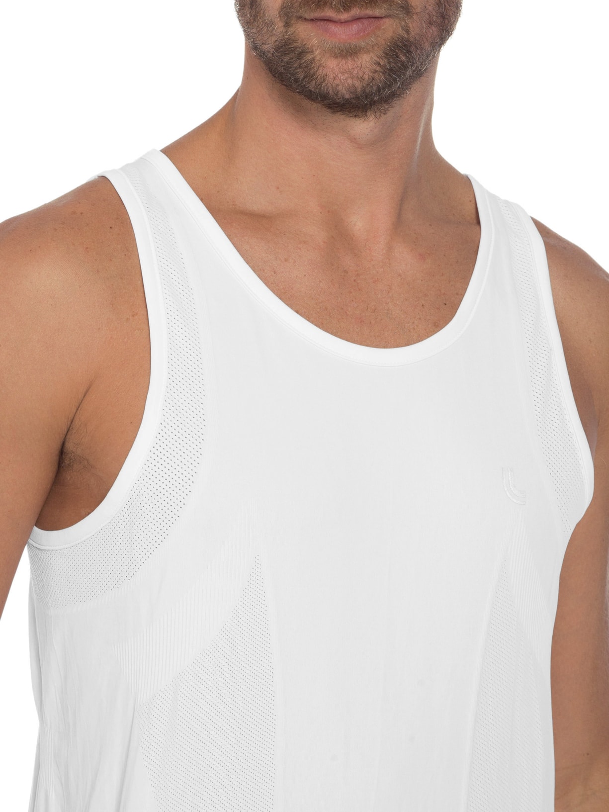 Camiseta Masculina Am Regata Branco Lupo