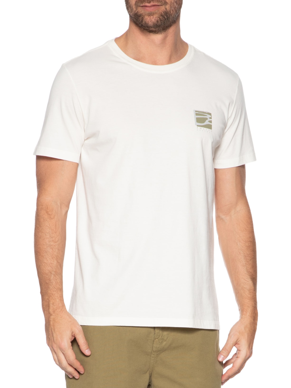 Camiseta Masculina Amazon Branco Austral