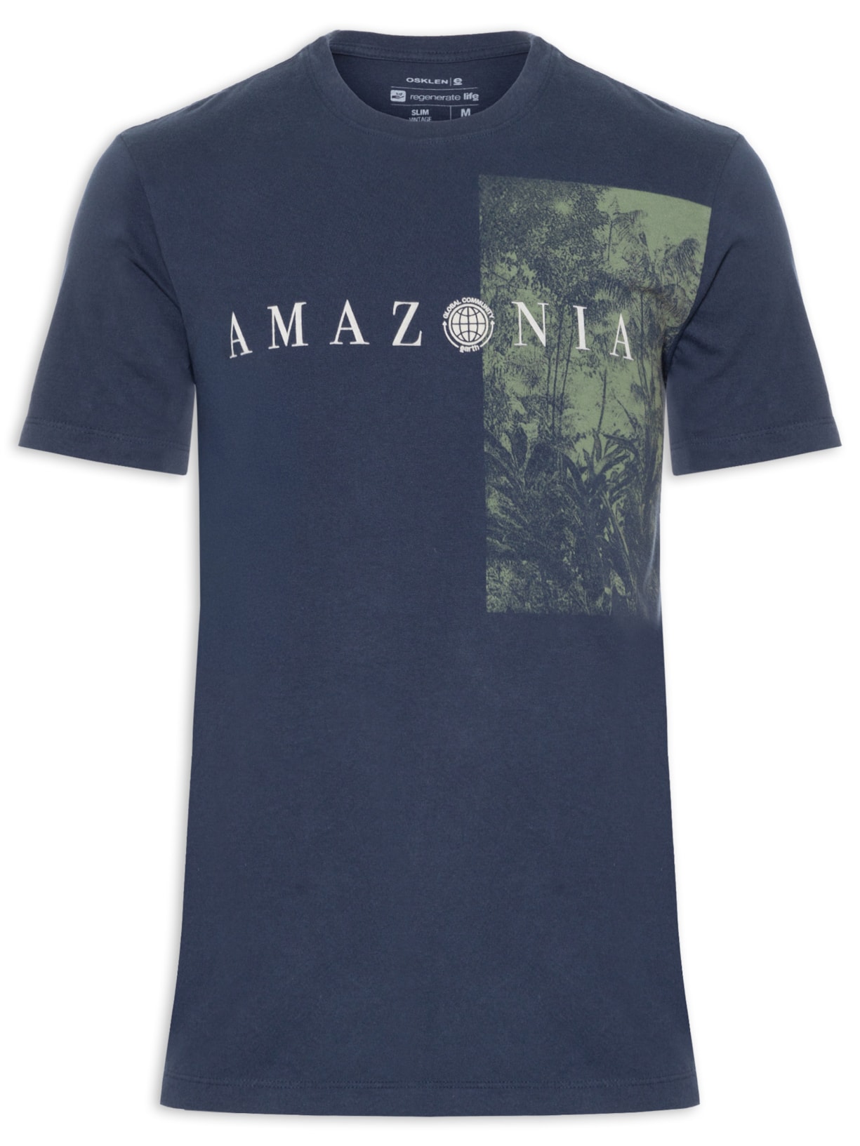 Camiseta Masculina Amazon Focus - Azul