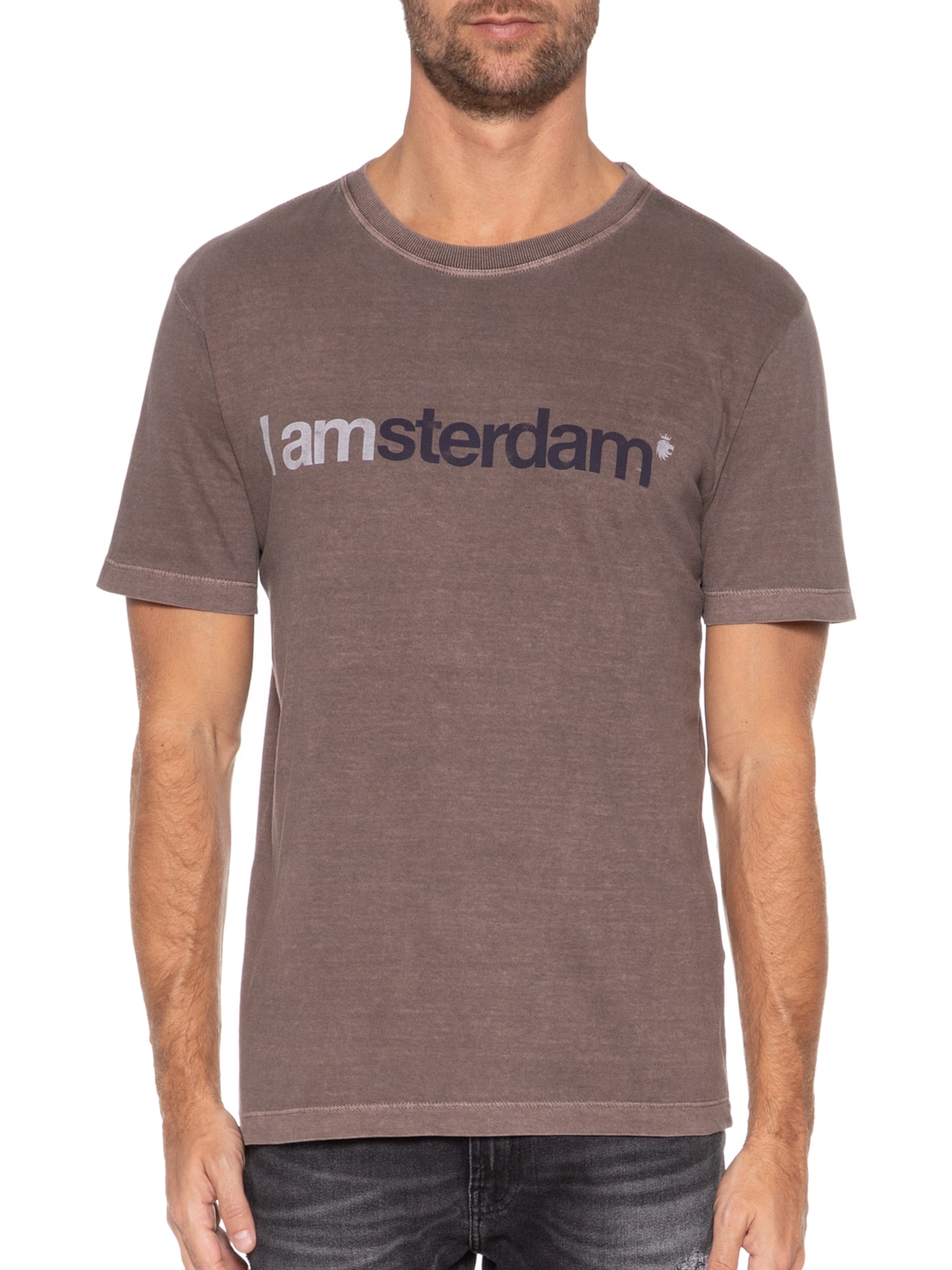 Camiseta Masculina Amsterdam Marrom Von Der Volke