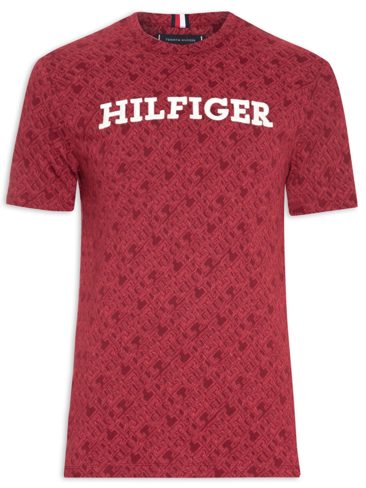 Camiseta Masculina Aop Monogram - Vermelho