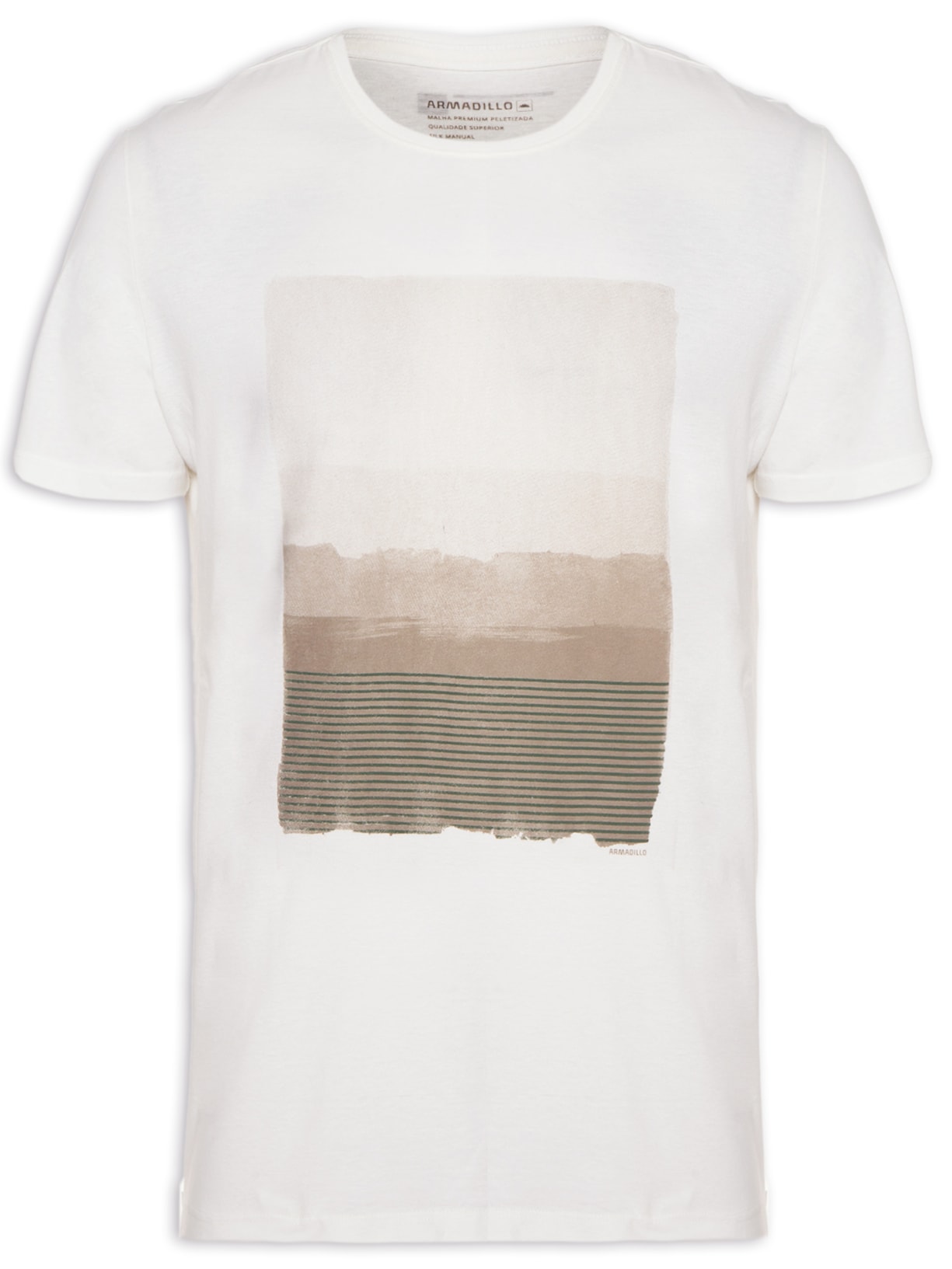Camiseta Masculina Aquarela Degradê - Off White