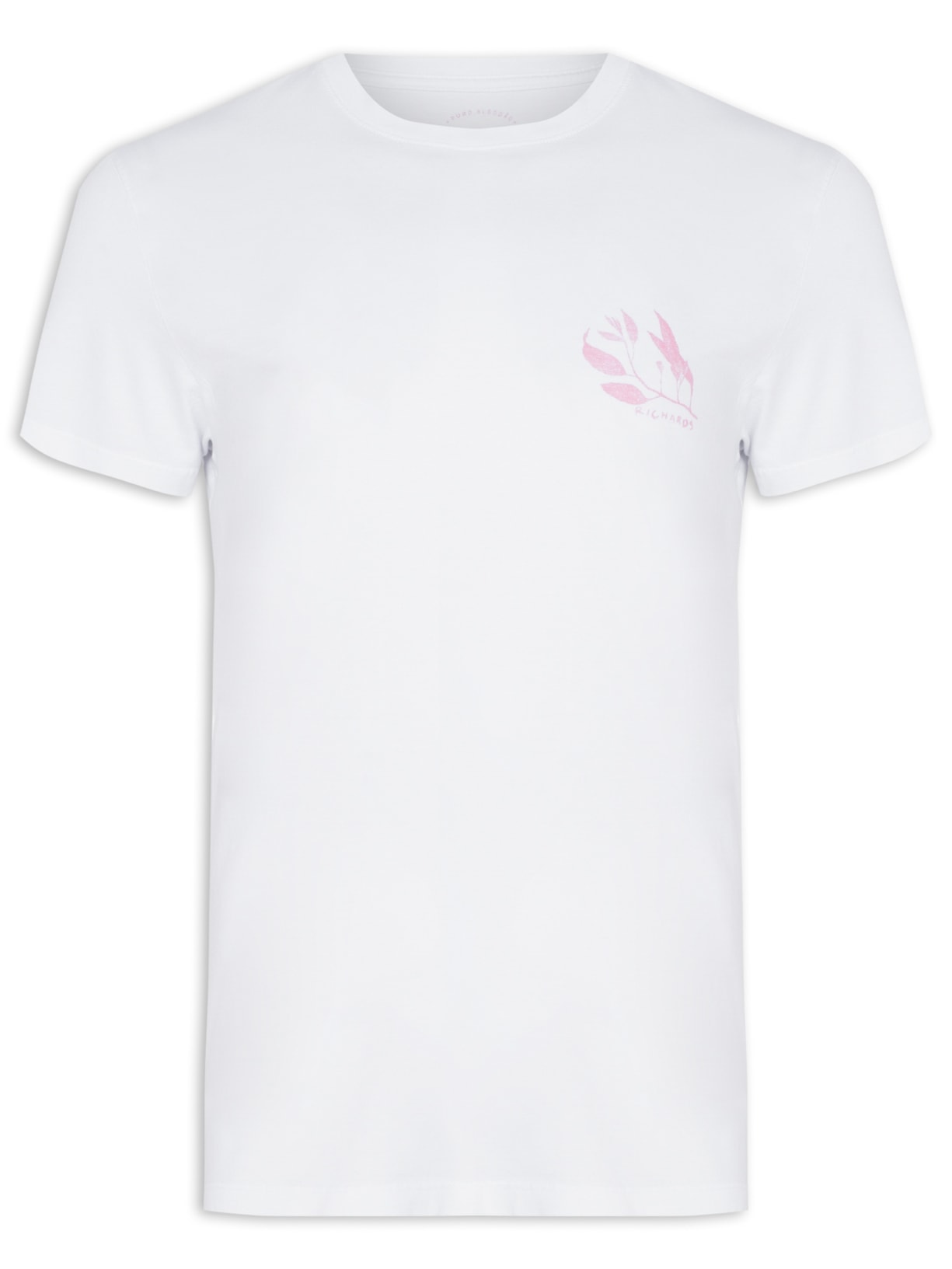 Camiseta Masculina Aquarela Rustic Leaves - Branco