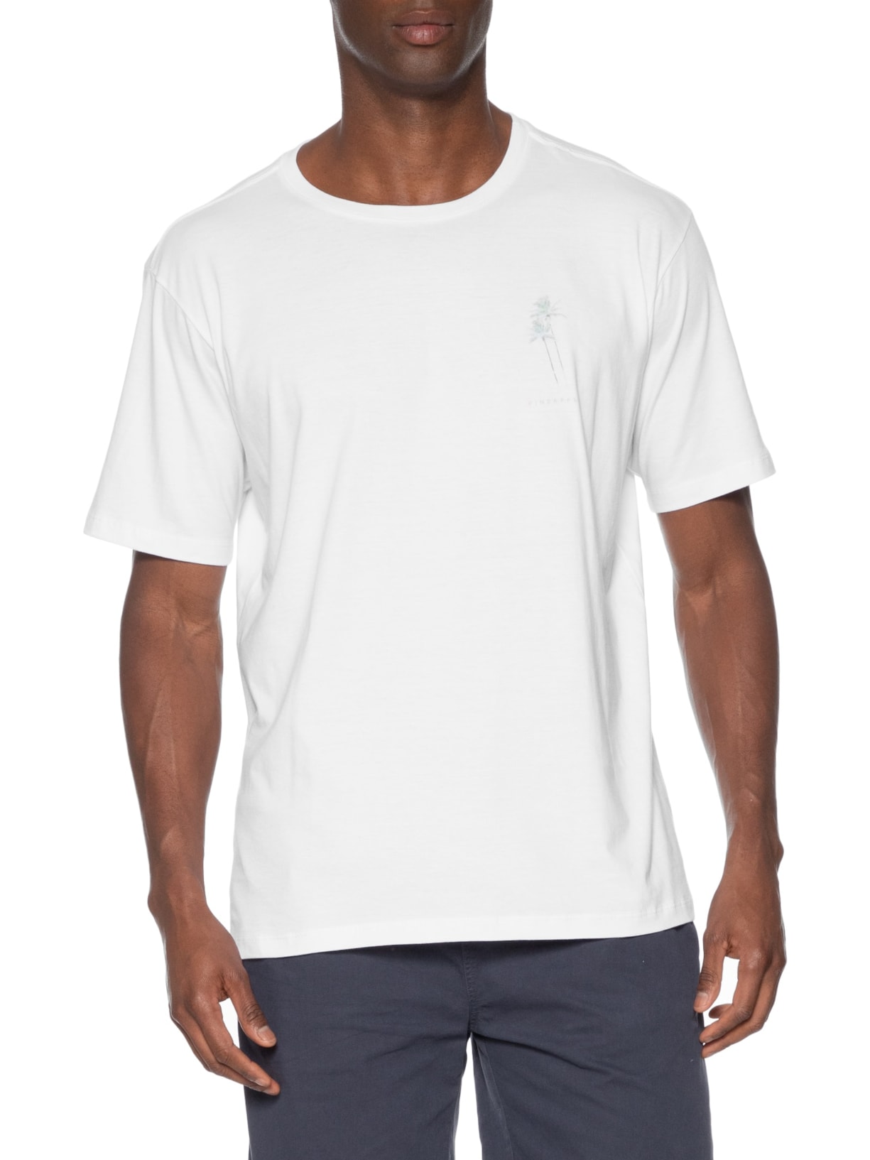 Camiseta Masculina Aquarela Summer Branco Pineapple