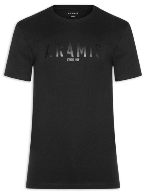 Camiseta Masculina Aramis Geométrico - Preto