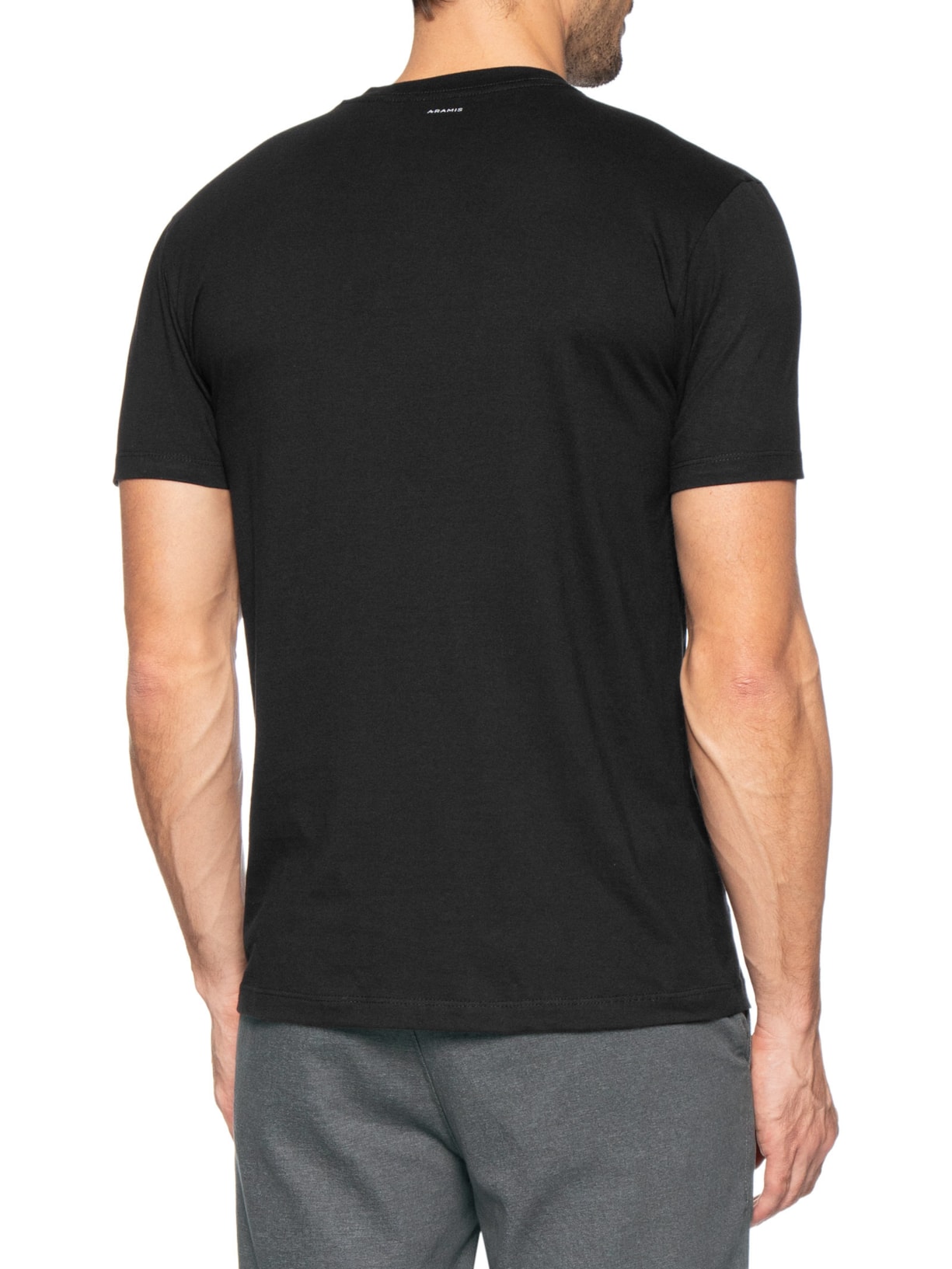 Camiseta Masculina Aramis Geométrico Preto Aramis