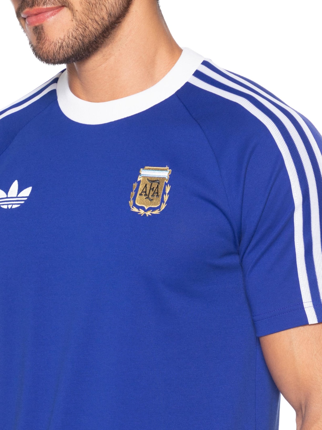 Camiseta Masculina Argentina Azul Adidas Originals