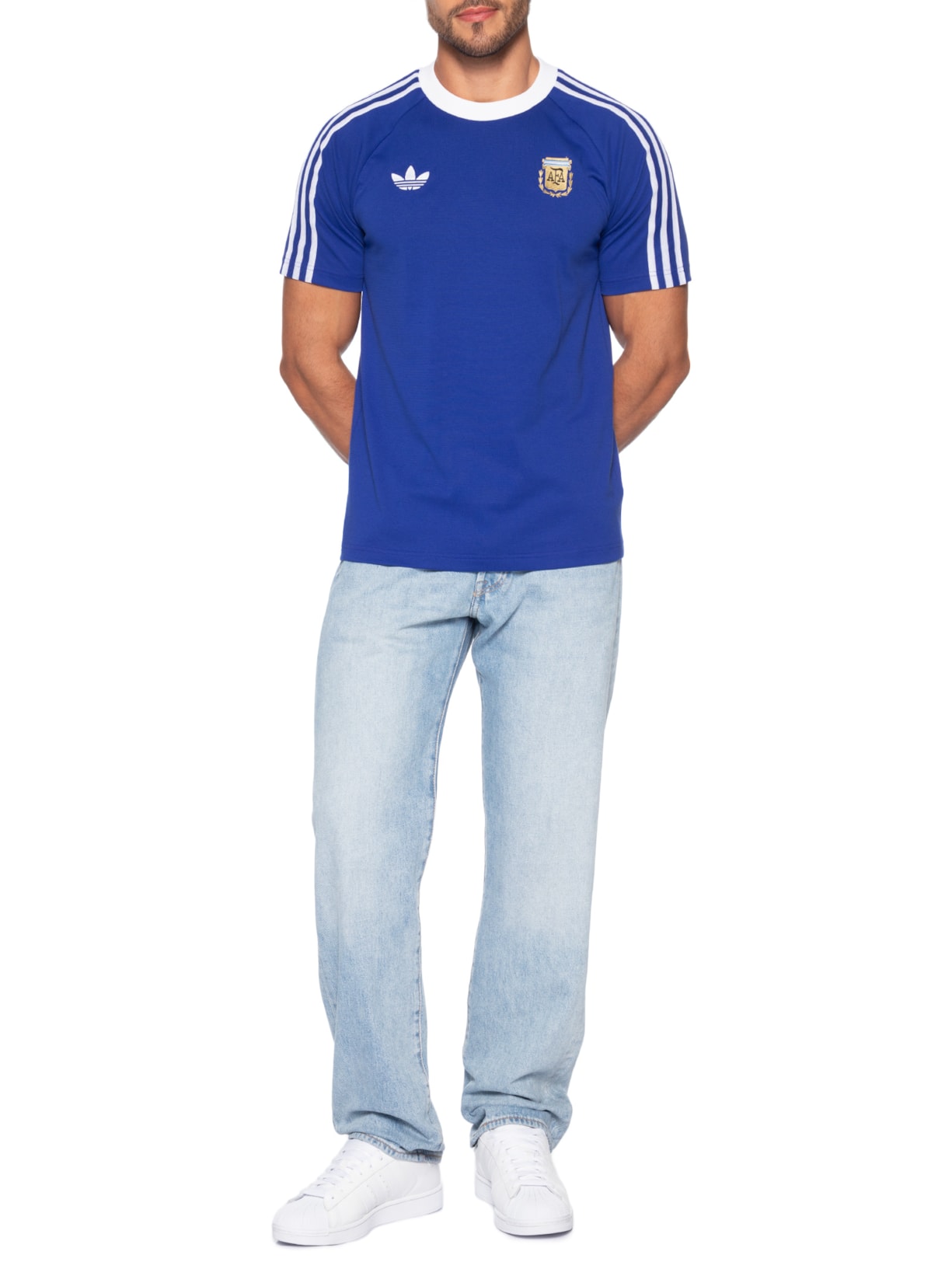 Camiseta Masculina Argentina – Azul Adidas Originals