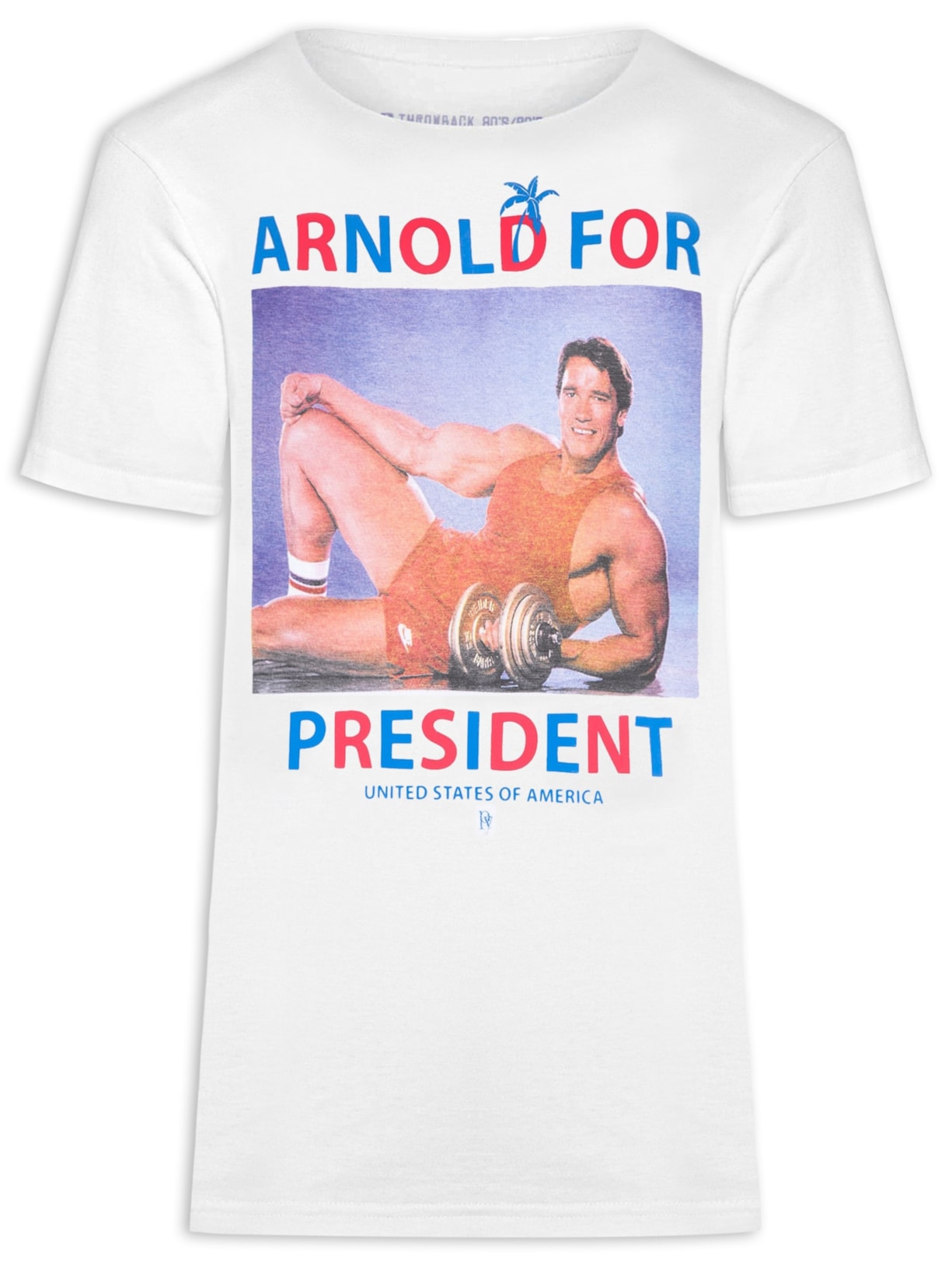 Camiseta Masculina Arnold For President - Branco