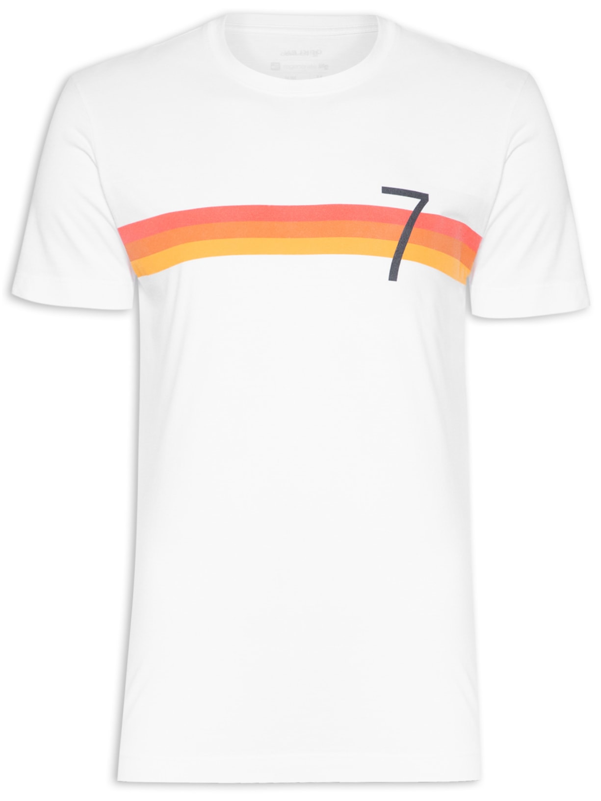 Camiseta Masculina Arpex Sunset Manga Curta - Branco