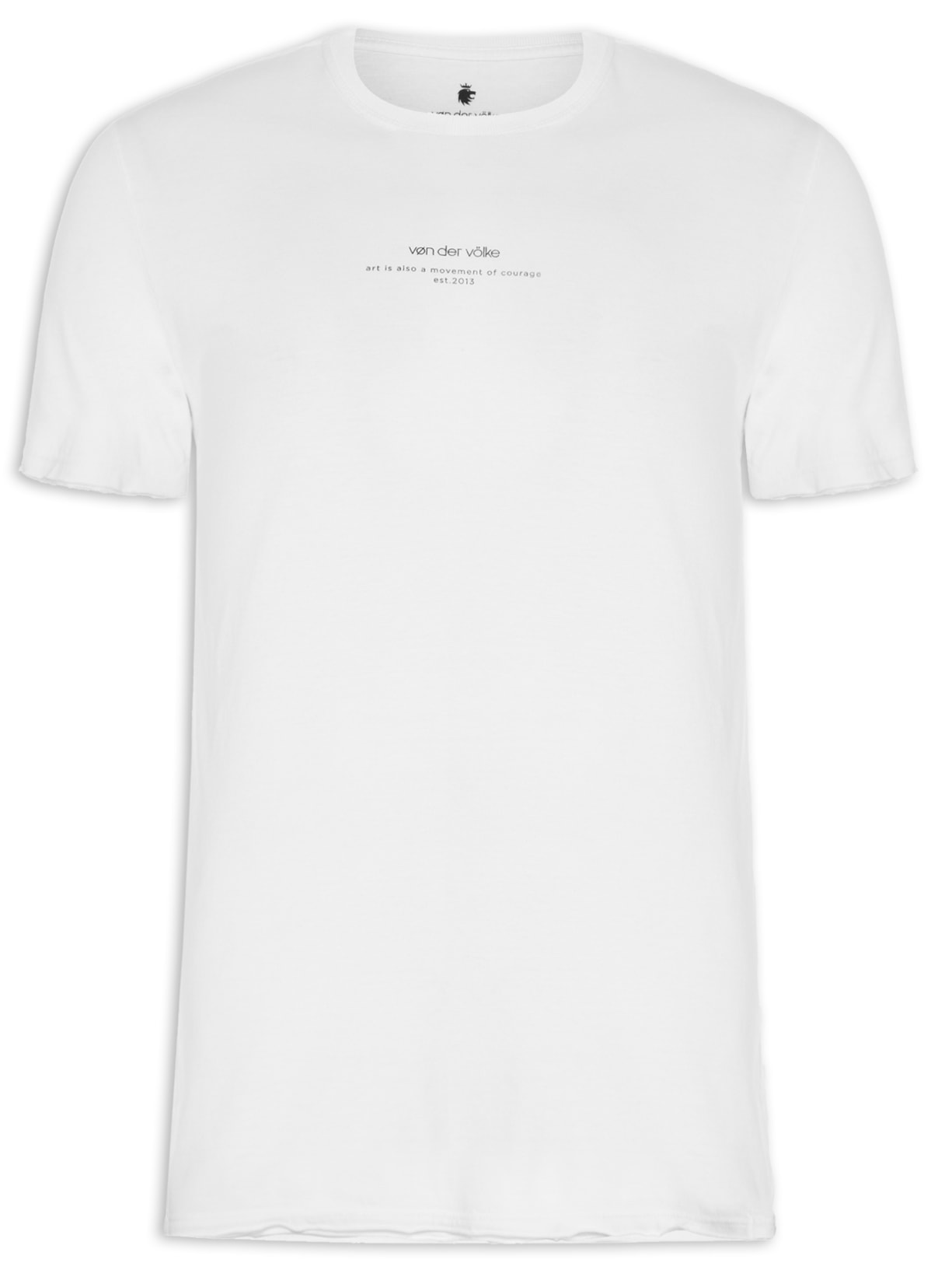 Camiseta Masculina Art Lion - Branco