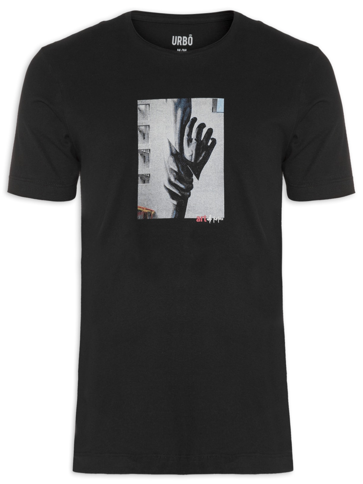 Camiseta Masculina Art With Purpose - Preto