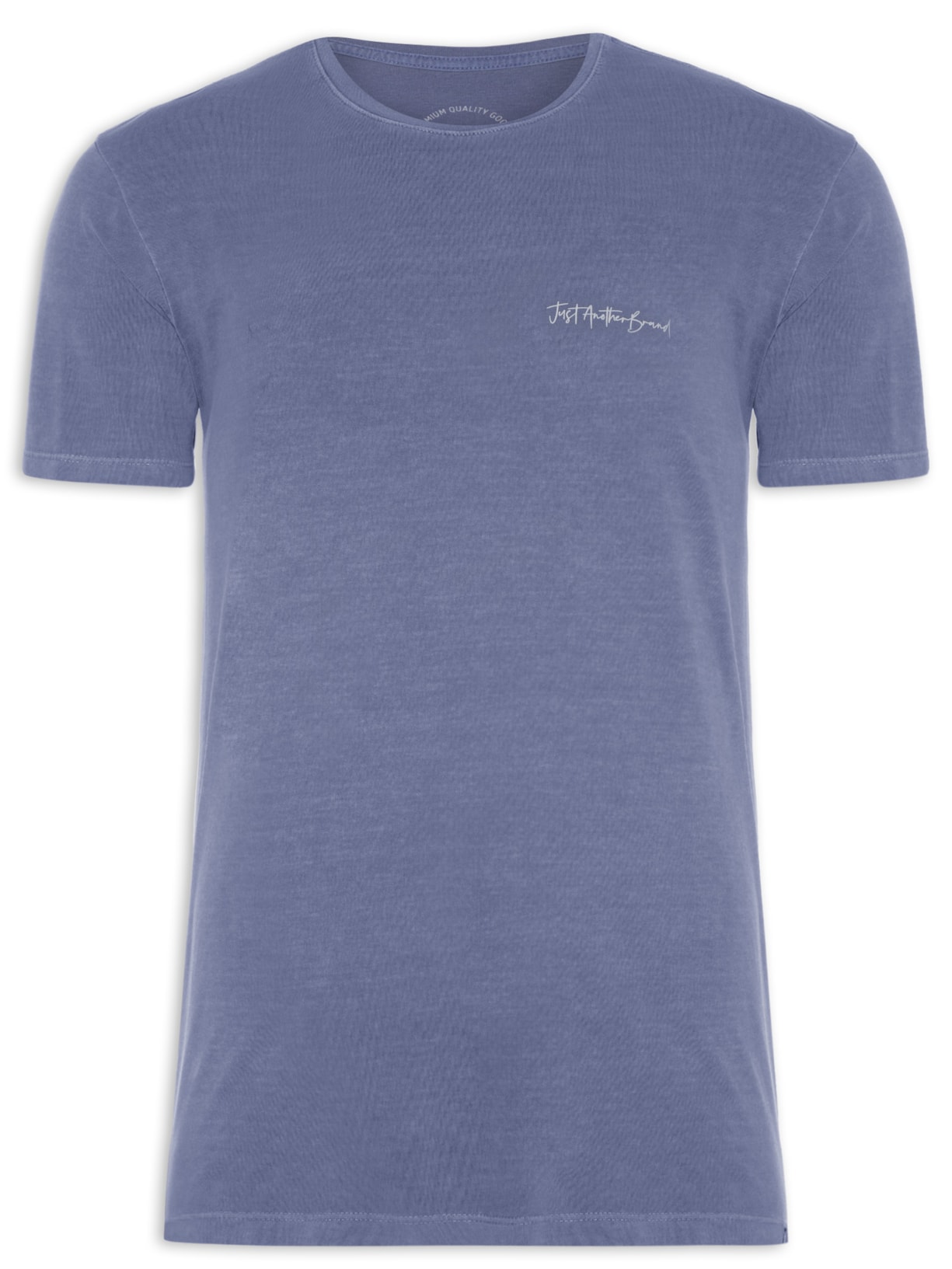 Camiseta Masculina Assinatura Script - Azul